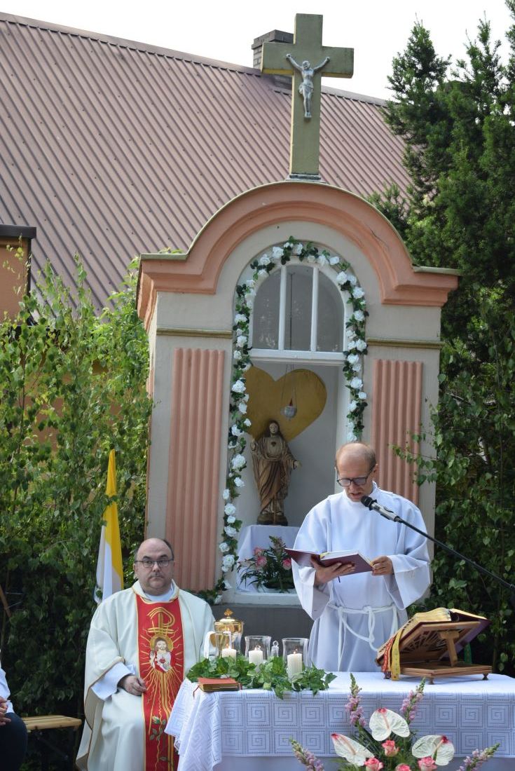Uroczystość Serca Jezusowego przy kapliczce